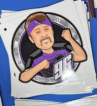 WD2302 - Tanner Dodgeball Dome Window Decal