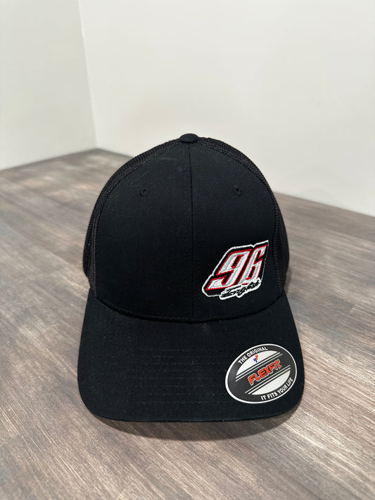 H2402B - Black English #96 FlexFit OSFA Hat