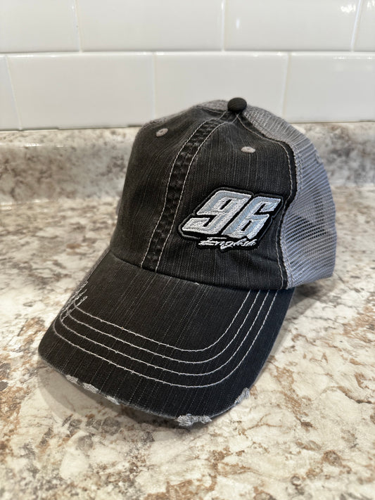 H2401GG - Dark Gray / Light Gray Mesh #96 Trucker Adjustable Hat