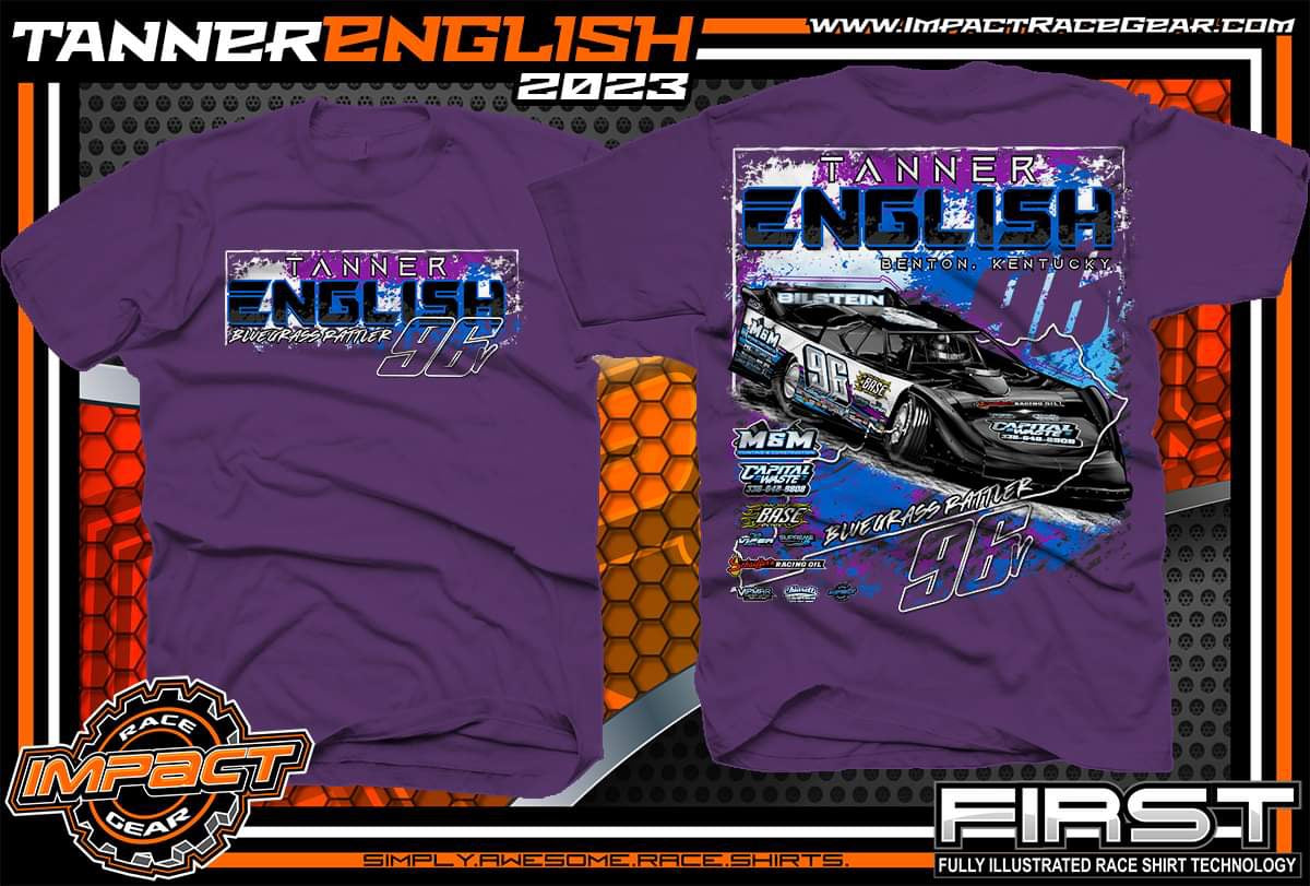 T2308PU - Purple Tanner English World Short Sleeve T-Shirt