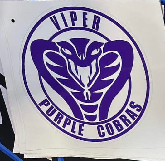 WD2301 - Viper Purple Cobra Window Decal