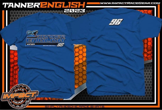 T2305BL - Blue Tanner English Crew Short Sleeve T-Shirt